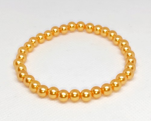 Kunstperlen armband 6 mm - ,