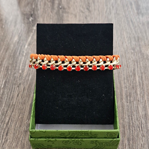 Kettenarmband orange gold - kettenarmband, orange/gold