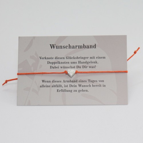 Dajuni herz wunscharmband make - wunscharmband,