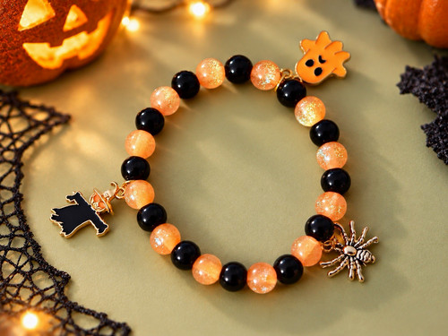 Halloween perlenarmband - halloween,