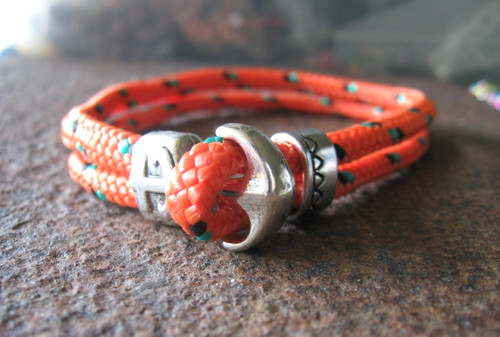 Segeltau armband orange herren - orange,