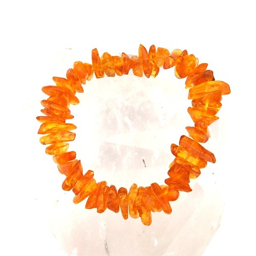 Bernstein armband orange gelb - armband,