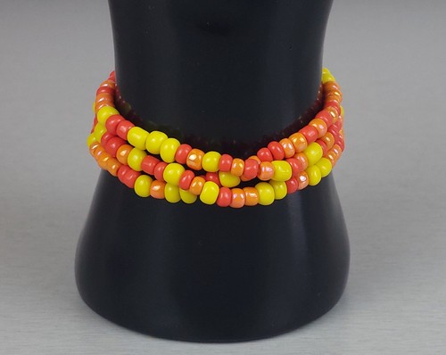 Handmade perlenarmband gelb - handmade, perlenarmband,